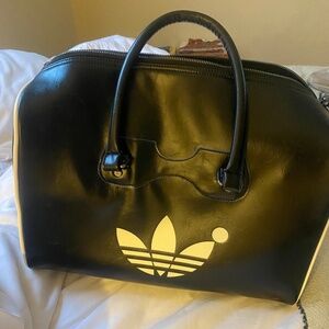 adidas Black and White Duffel Bag